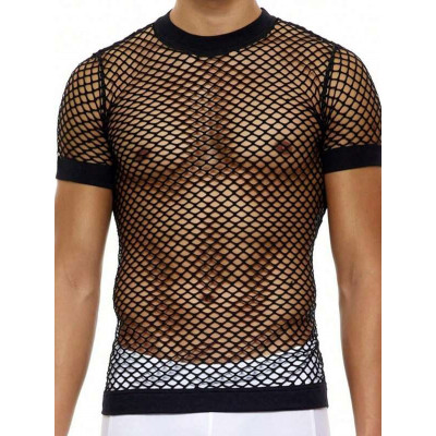 Festival T-shirt Homme en résille transparent myfestival 