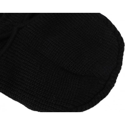 Festival Cagoule noire 3 trous tricotée myfestival 