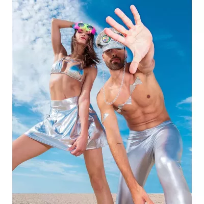 Festival Minijupe Brillante Argent (M/L) myfestival 