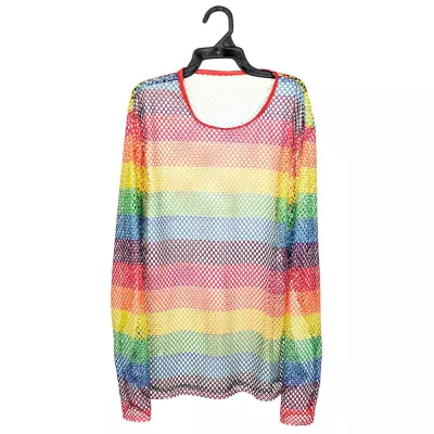 Festival Chemise en résille arc-en-ciel (M/L) myfestival 