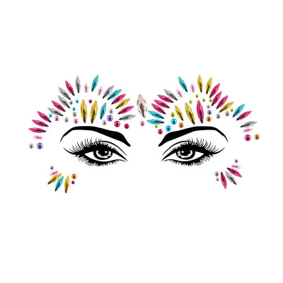 Festival Bijoux pour visage adhésifs - E myfestival 