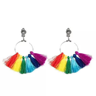 Festival Pr. Pendants d\'oreille Glands arc-en-ciel myfestival 