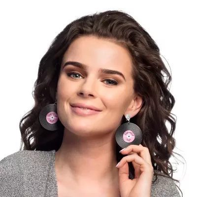 Festival Pr. Pendants d\'oreille disques disco myfestival 