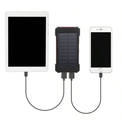 Festival Lampe torche et chargeur de poche avec alimentation solaire étanche 20 000 mAh myfestival 