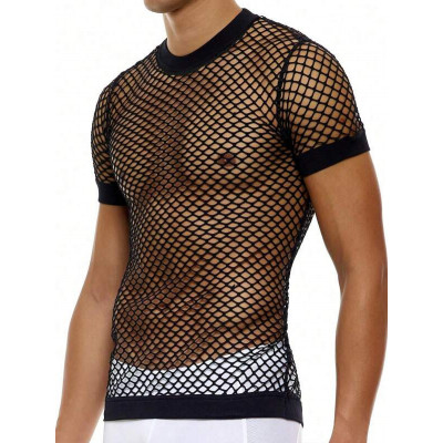 Festival T-shirt Homme en résille transparent myfestival 